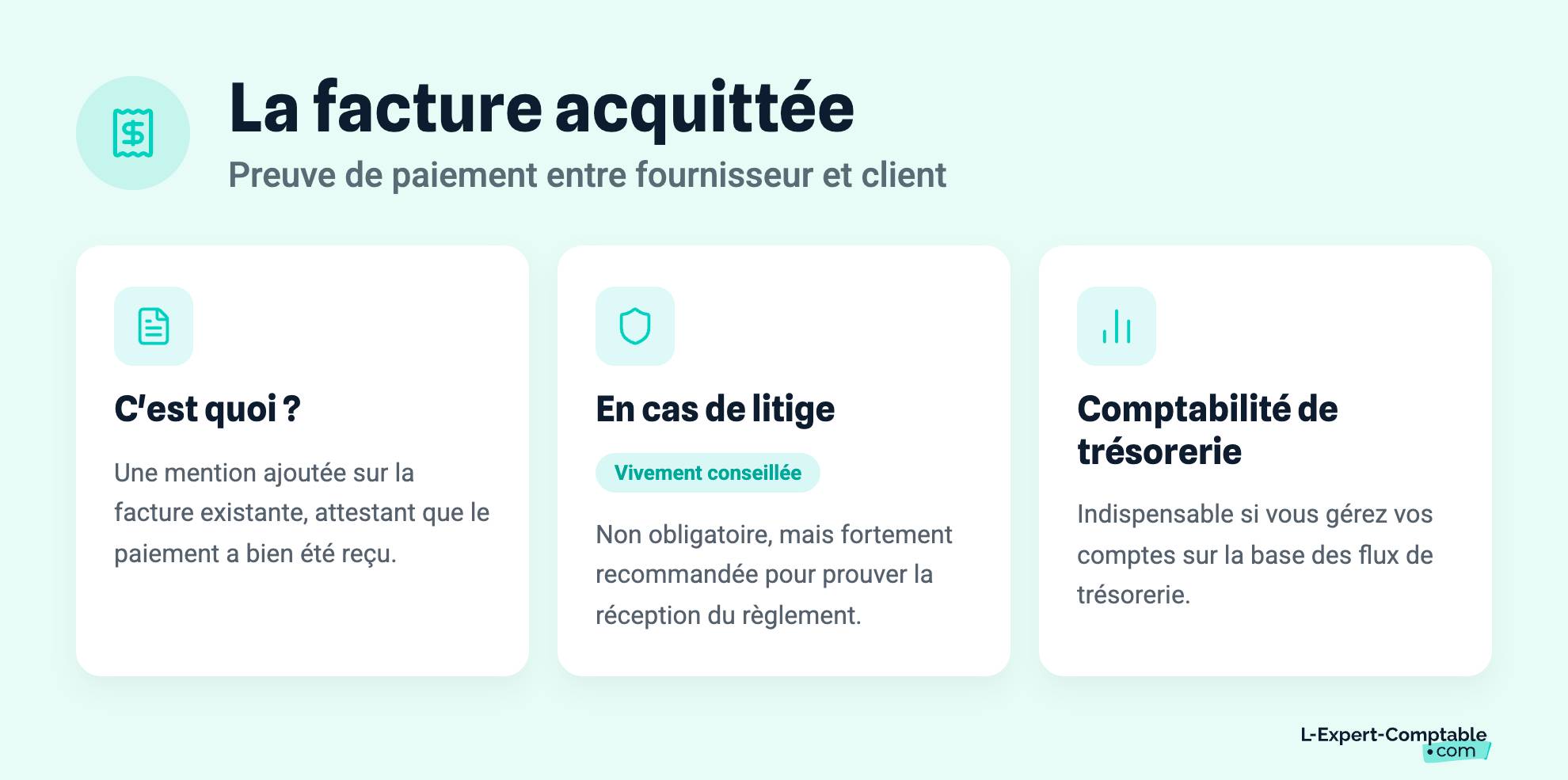 La facture acquittée